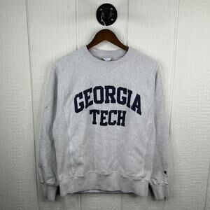 Y2K Champion Georgia Tech Reverse Weave Crewneck Size Small